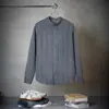 Andrei Amazon Europeu e Americano Masculino Outono Novas Camisas Masculinas Casuais Gola Lapela Manga Longa Jaquetas Quentes