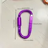 Mayorista Fabricante Mosquetón Tipo 8Cm de Alta Calidad Engrosado con Bloqueo Gancho Rápido Hebilla de Tuerca Hebilla Colgante Mochila de Aleación de Aluminio
