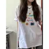 Camiseta Estampada de Algodón Puro para Hombre y Mujer, Nuevo Estilo Verano 2026, Talla Grande, Adelgazante, Versátil, Estilo Coreano, Manga Corta, Casual