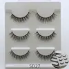 Mecanismo de Nuevo Producto Transfronterizo Pestañas Postizas Suaves Cruzadas Realistas Maquillaje Natural Pestañas Acrílicas Tres Pares Explosiones