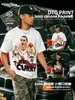 Camiseta de Manga Corta de Algodón Puro Verano Stewell Curry para Hombre, Top Unisex Retro Americano de Cuello Redondo de Media Manga