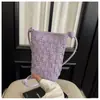 Elegante Mini Bolso Cruzado Tejido para Teléfono para Mujer, Nuevo Verano 2026 Bolso de Hombro Sencillo y Ligero