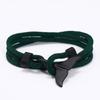 Pulsera Trenzada de Cuerda Estilo Ancla Cola de Ballena Serie Océano Línea Milán para Pareja Pulsera Hecha a Mano para Hombres y Mujeres