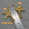 Ventilador redondo de boda hecho a mano chino Xiuhe novia sosteniendo abanico abanico de boda simétrico Pájaro Fénix estilo antiguo accesorios de animales auspiciosos