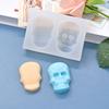 Molde de silicona con forma de calavera para hornear pasteles DIY