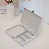Caja de Joyería de Una Sola Capa Caja de Almacenamiento Caja de Almacenamiento de Joyería para Anillos y Collares con Cerradura Caja de Almacenamiento de Joyería de Cuero PU