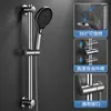 Soporte para Cabezal de Ducha Barra Elevadora Acero Inoxidable Sin Taladro Baño Ducha Barra de Fijación Ajustable Soporte para Cabezal de Ducha