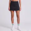 Falda Deportiva de Cintura Alta Corte A para Mujer, Secado Rápido, Elástica, Transpirable, Adecuada para Yoga, Fitness, Correr, Tenis y Bádminton