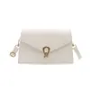 2026 Cor Sólida Design Retrô com Fecho Bolsa Transversal Feminina de Verão Nova Tendência Estilo Coreano Ombro Único para o Trabalho Pequena Bolsa Quadrada
