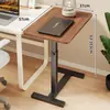 Mesa de noche móvil y ajustable para dormitorio, escritorio de computadora para dormitorio, uso en el hogar, escritorio de estudio y escritura para estudiantes, mesa auxiliar lateral para sofá de sala de estar