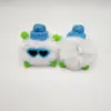 Pingente de elfo bola de pelo acessórios sapatos de dedão do pé acessórios fivela de cadarço grosso flor de sapato cerdas pequenas preto e branco em estoque e entrega rápida