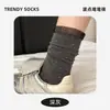 Calcetines de lunares estilo miu para mujer, calcetines de media pantorrilla, calcetines largos de malla de algodón fino de encaje con lunares estilo ballet para niña, para apilar
