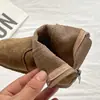 Botas para Niña 2026 Otoño e Invierno Nuevo Estilo Botas para Niños Estilo Retro Niña Pequeña Botas de Piel Birkenstock Botas Cortas para Bebé de Suela Suave