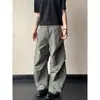 Pantalones de trabajo de secado rápido estilo americano, azules, con pinzas, para hombre, estilo fino de verano, pantalones casuales versátiles, pantalones de pierna ancha para deportes al aire libre