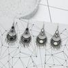 Aretes Bohemios Joyería Gotas Aretes de Borla de Aceite Vintage Huecos Étnicos de Moda Al Por Mayor
