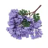 Plantas verdes artificiales, ramas de jacaranda azul, decoración interior y exterior, proyectos de paisajismo comercial, plantas falsas, follaje para bodas al por mayor