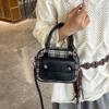 Bolsa de Boliche Retrô Feminina 2025 Nova Tendência Estilo Coreano Estilo Ocidental Bolsa a Tiracolo Bolsa de Ombro Bolsa Tote para o Dia a Dia Bolsa Transversal