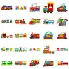 50 Peças de Locomotiva de Trem Venda Quente Transfronteiriça Adesivos para Guitarra Caderno Adesivos Independentes DIY Impermeáveis Adesivos de Decoração para Manual