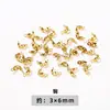 Banho de Ouro 14/18K Agulha em Forma de Nove Agulha de Bola Base de Flor Anel de Cobre em Forma de Coração DIY Joias Acessórios de Cobre Contas Espaçadoras Atacado