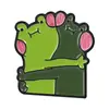 Colección de Broches Divertidos de Rana de Dibujos Animados Emoji Divertido Pines Metálicos Insignia de Decoración para Bolsos Ropa