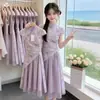 Novo Qipao Melhorado Estilo Chinês para Meninas Verão 2026 Novo Vestido Floral Estilo Nacional Infantil Roupas de Verão para Menina Vestido Tendência