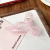 Pinza de plástico grande con forma de lazo de color gelatina, pinza de tiburón de alta gama para cabello grueso, accesorio para recogido en la parte posterior de la cabeza
