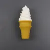 Ímã de Geladeira de Sorvete Simulada, Brinquedo de Comida Sobremesa Simulada, Adereços de Modelo de Casquinha de Sorvete, Enfeites Decorativos para Loja de Sorvetes