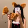 Diadema de Felpa con Orejas de Gato para Mujer, Adorno para el Cabello Lindo y Original de Gato, Pasador con Cascabel, Collar, Diadema de Cosplay, Accesorio Sexy