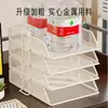 Estante de Almacenamiento de Archivos Organizador de Escritorio de Oficina Estante Clasificador de Documentos A4 Clasificación por Tema Estantería de Libros Multicapa