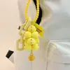 Colgante Torre de Cerdos Apilados Cadena de Uvas Carnosas Panda Llavero Antiperdido Colgante de Bolso Caricatura Venta al por Mayor Pequeños Regalos
