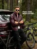 Chaqueta de cuero para hombre estilo motociclista europeo y americano con cuello alto, corte ajustado, de piel sintética, ideal para otoño e invierno, estilo casual y de comercio exterior.