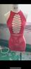 Juramento Nocturno Tifei talla extra lencería sexy body sexy de red ajustado hueco falda de cadera medias de red transparentes ropa