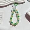 Cadena de cristal de alta gama para teléfono móvil, colgante con cuentas, para muñeca, elegante y ligera.