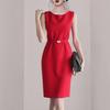 Ropa de Mujer Transfronteriza 2024 Verano Nuevo Estilo Coreano Moda Elegante Falda Chaleco Profesional para Fondo Cintura y Caderas