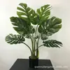Planta de bambu em vaso artificial de tartaruga albina, plantas verdes falsas de encaixe suave, decoração de paisagismo para janela interna, varanda, piso, bonsai estilo europeu