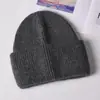 Nuevo Gorro de Punto Cálido para Otoño e Invierno, Moderno Gorro de Lana Mezclada Cachemir con Protección para Orejas, Circunferencia de Cabeza Grande, Gorro Versátil para el Frío, Cara Pequeña