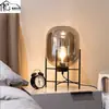 Lámpara de pie LD-022 Hogar Estilo Italiano Lámpara de pie para Sala de Estar Vidrio Ámbar Hotel Habitación de Huéspedes Lámpara de Mesa de Noche