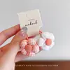 Nuevas Gomas para el Cabello Dulces Florales Estilo Coreano Set de Tela para Niños, Pinzas para el Fleco Lateral, Bandas Elásticas para el Cabello de Bebé para Niñas