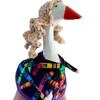 Produto Mais Vendido Transfronteiriço da Amazon: Chapéu Peruca de Ganso Estilo Americano para Varanda em Crochê Feito à Mão, Chapéu Criativo para Animal de Estimação
