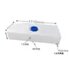 Tanque de Agua Rectangular Plano Horizontal de Plástico PE para RV, Cubo de Agua de Almacenamiento Modificado para Hogar, Exterior, Montaje en Techo de Coche