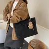 Bolso Retro Simple Estilo Coreano para Mujer 2025 Nueva Moda de Invierno Bolso de Hombro de Gran Capacidad Bolso Tote Versátil para el Trabajo