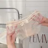 Mariposa Seductora~Lujuriosos Calzones de Encaje Sexy Estilo Francés para Mujer, Malla Hueca de Puro Deseo con Refuerzo de Algodón Puro, Calzones Triángulo para Mujer