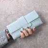 2026 Novo Modelo Carteira Longa Feminina, Estilo Coreano Fashion para Estudantes, 70% de Desconto Fecho Dobrável, Múltiplos Compartimentos para Cartão, Porta-Cartões Clutch Feminino