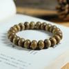 Pulseira de Nanmu Dourado Material Antigo para Homens 2.0 Contas de Buda de Agarwood Qinan para Mulheres Pulseira de Rosário Pequeno 108 Brinquedo Cultural Fabricante Atacado
