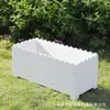 Caja de Flores para Balcón de PVC Caja de Plantación para Patio Exterior Jardín en Azotea Canaleta para Flores Maceta Rectangular Tamaño Grande Modelo Grande Especial
