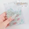 Arte de Uñas Nuevos Pegatinas de Abanico Rey Diamantes Sueltos Diamantes Redondos Transparentes Sinfonía Aurora Rhinestones de Vidrio Explotando Joyería para Arte de Uñas
