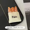 Pegatina para refrigerador con simulación de comida en estéreo 3D, distintiva, creativa, bonita, de alto valor de color, de resina magnética, decoración.