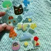 Pegatinas de Epoxy Estilo Coreano con Alto Valor Estético, Pegatinas de Gelatina Adhesivas 3D Estilo Ilustración Ins, Gato Negro Pequeño para DIY de Teléfono