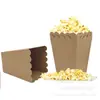 En stock caja de palomitas de color sólido cajas de palomitas desechables caja de papel para empaque de productos horneados