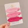 Presilhas de cabelo de alta qualidade estilo coreano em cores dopamina para mulheres, presilhas de bico de pato doces para franja, acessórios de cabelo